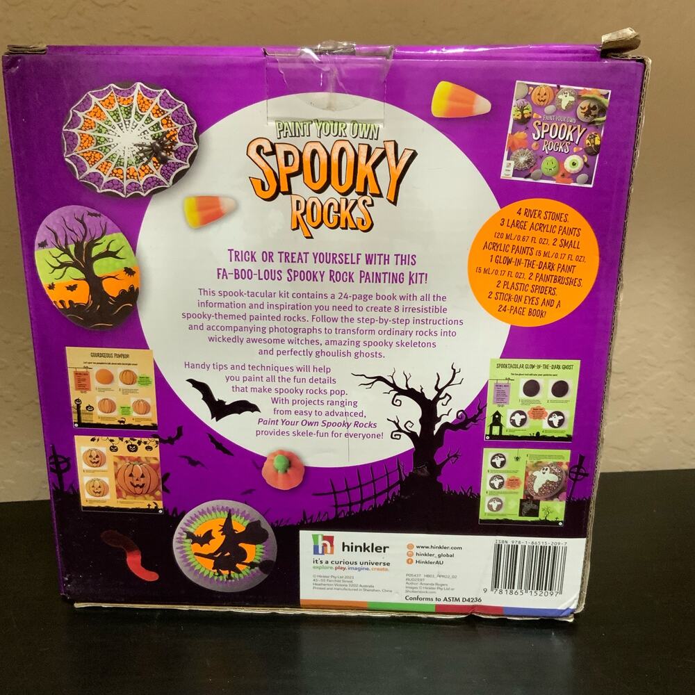 Paint your own spooky rocks kit Halloween crafts for kids